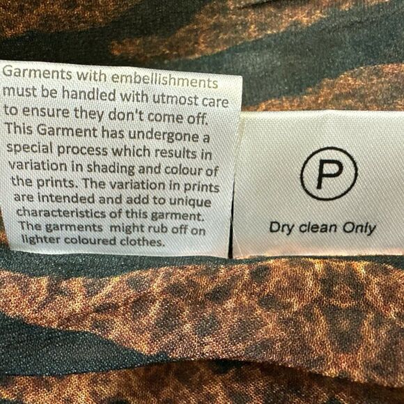 ROCOCO SAND Robe Open Front Kimono Sleeves Brown Crushed Velvet Belted Sz M NWT - Picture 13 of 13